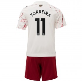 Jalkapallo Pelipaidat Arsenal Torreira 11 Lasten Vieraspaita 2020-2021 Lyhythihainen